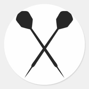 Pfeilsportikone Runder Aufkleber