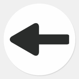 Pfeilsymbol Runder Aufkleber