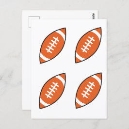 Pfeilwerfen der American Football Illustration Postkarte