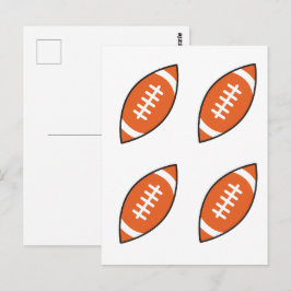Pfeilwerfen der American Football Illustration Postkarte