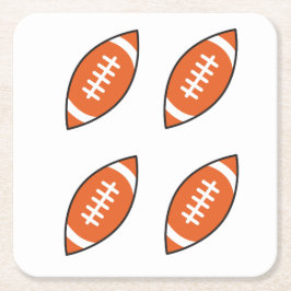 Pfeilwerfen der American Football Illustration Rechteckiger Pappuntersetzer