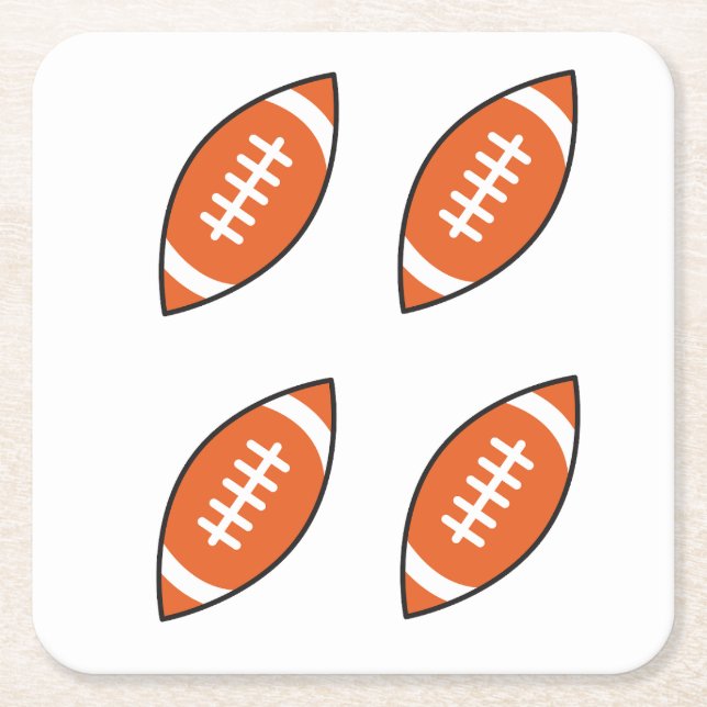 Pfeilwerfen der American Football Illustration Rechteckiger Pappuntersetzer (Vorderseite)