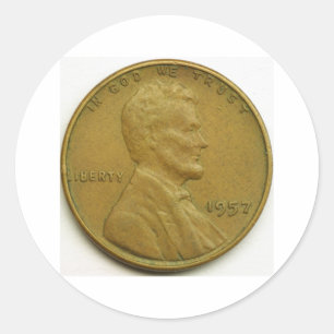 Pfennig Runder Aufkleber