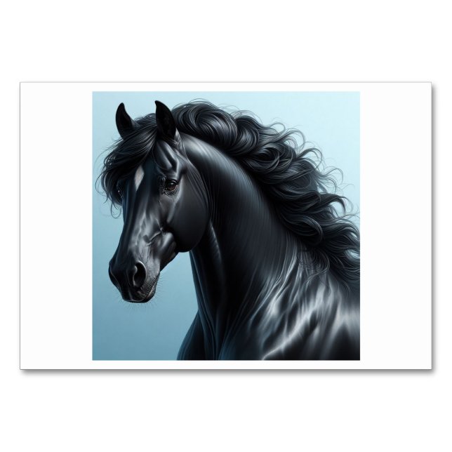 Pferd (马 / Mo) - chinesische Flash Cards Tischnummer (Vorderseite)