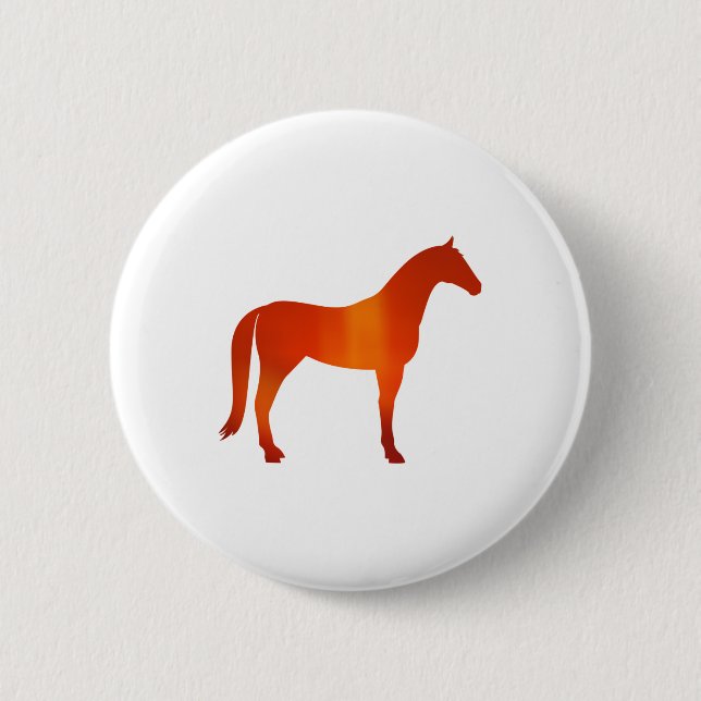 Pferd 2 - Rot Button (Vorderseite)