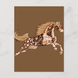 Pferd 3 postkarte