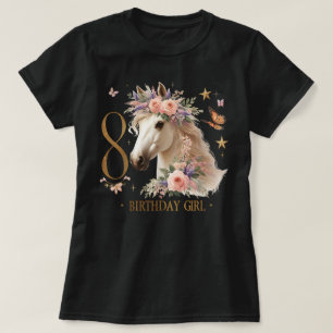 Pferd 8 Jahre Acht Endlich 8. Geburtstag 8 T-Shirt