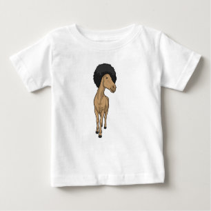 Pferd Afro Baby T-shirt