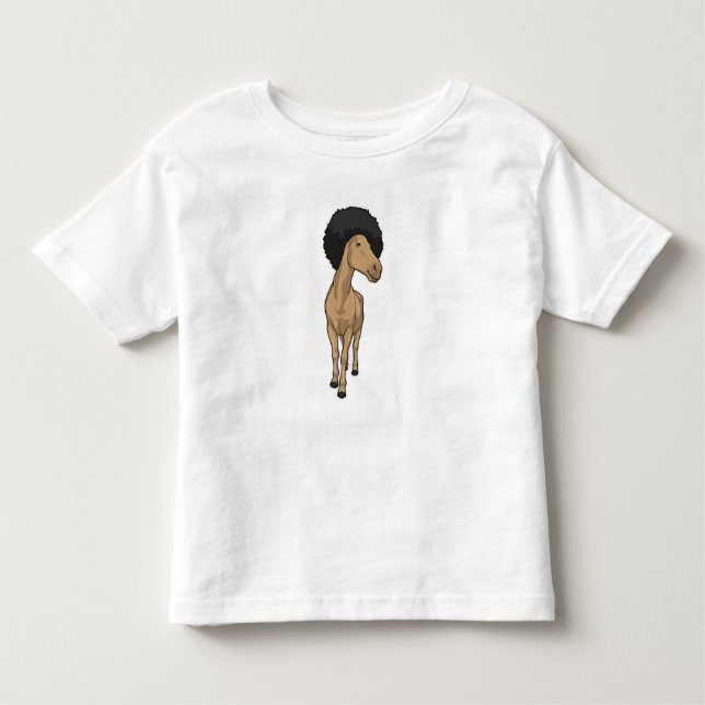 Pferd Afro Kleinkind T-shirt (Vorderseite)