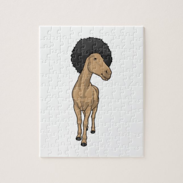 Pferd Afro Puzzle (Vertikal)