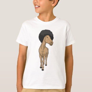 Pferd Afro T-Shirt