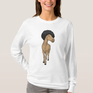 Pferd Afro T-Shirt