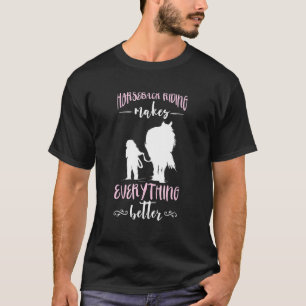 Pferd Alles besser Reiten Reitsport T-Shirt