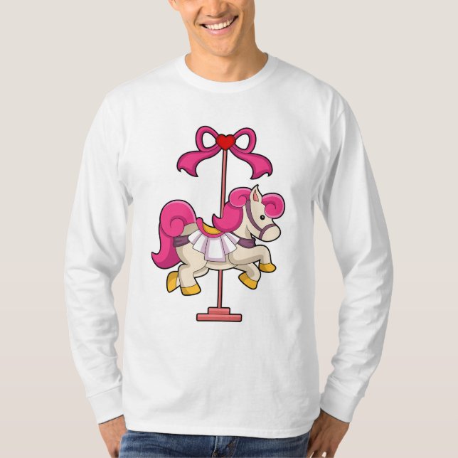 Pferd als Karussellpferd.PNG T-Shirt (Vorderseite)