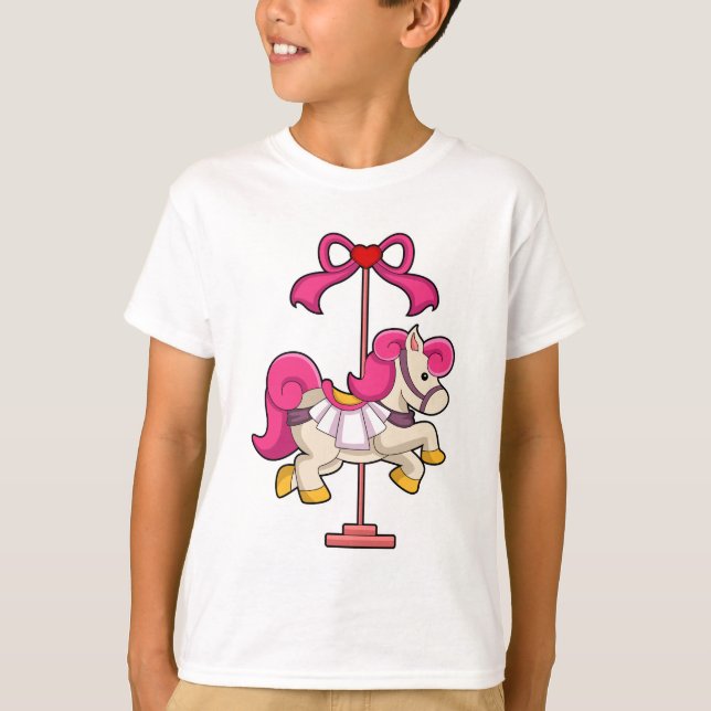 Pferd als Karussellpferd.PNG T-Shirt (Vorderseite)