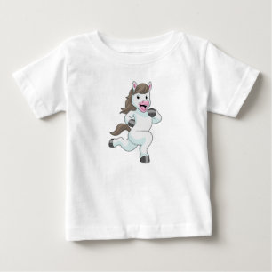Pferd als Läufer beim Laufen Baby T-shirt