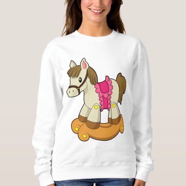 Pferd als Rockpferd.PNG Sweatshirt (Vorderseite)