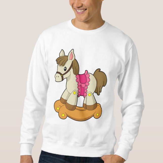 Pferd als Rockpferd.PNG Sweatshirt (Vorderseite)