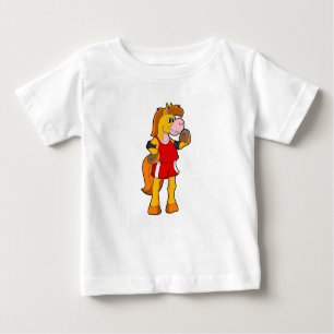 Pferd als Runner Baby T-shirt