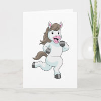 Pferd als Runner beim Laufen