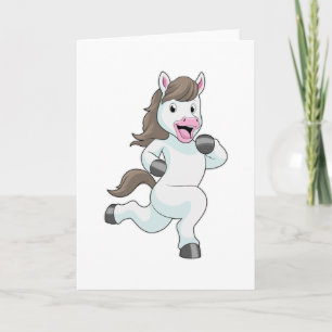 Pferd als Runner beim Laufen Karte