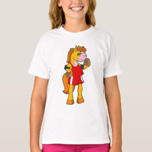 Pferd als Runner T-Shirt
