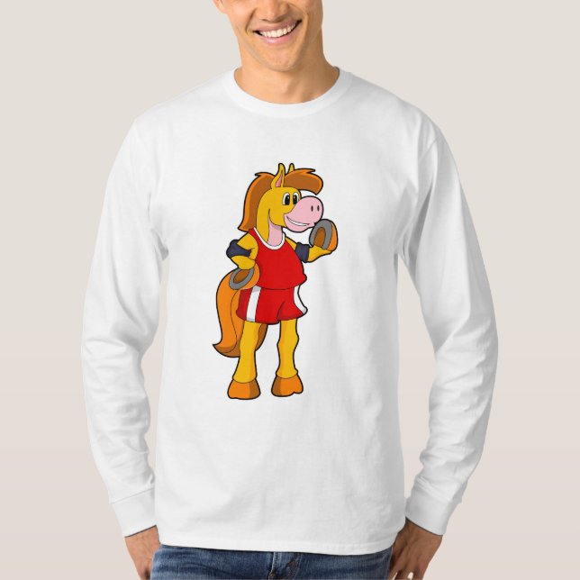 Pferd als Runner T-Shirt (Vorderseite)