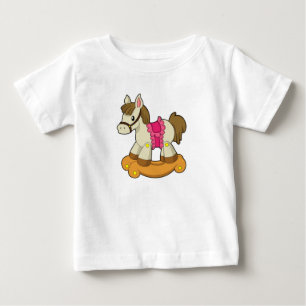 Pferd als Schaukelpferd.PNG Baby T-shirt