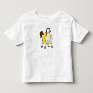 Pferd als Schwimmer mit Rettungsring Kleinkind T-shirt