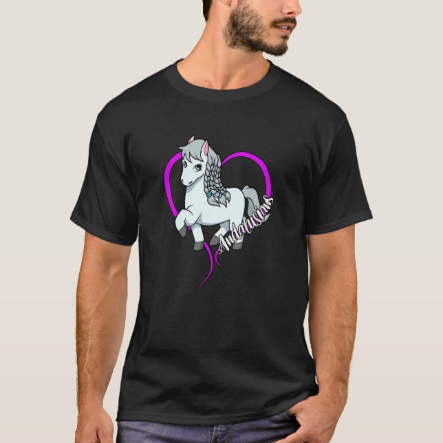 Pferd Andalusier T-Shirt (Vorderseite)