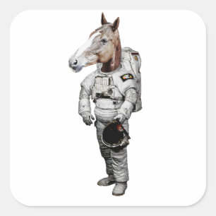 Pferd Astronaut Sticker