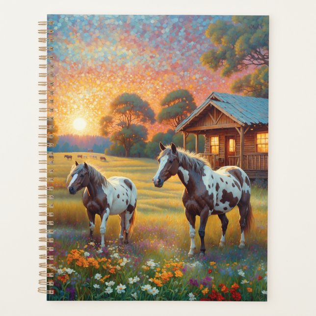 Pferd auf der Farm Wildblumenwiese Planer (Vorderseite)