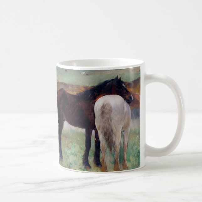 Pferd auf einer Wiese, Edgar Degas Kaffeetasse (Rechts)