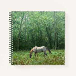 Pferd auf Wiese Notizbuch