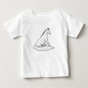 Pferd auf Wolke Baby T-shirt