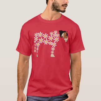 Pferd aus Gänseblümchen Pferdejunge T-Shirt