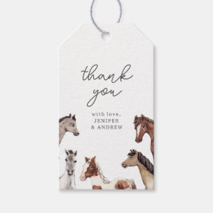 Pferd Baby Shower Danksagungs-Geschenkanhänger Geschenkanhänger
