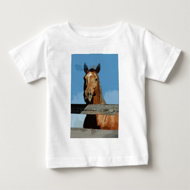 Pferd Baby T-shirt (Vorderseite)