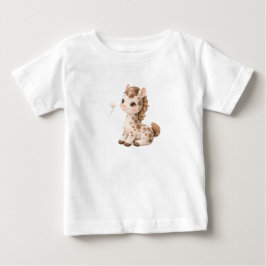 Pferd Baby T-Shirt – Süße gefleckte und gestreifte