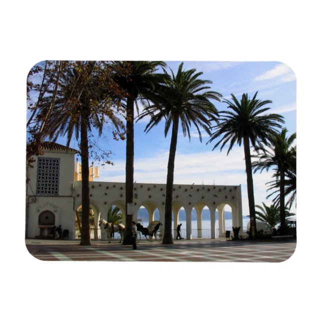 Pferd & Beförderung auf der Promenade in Nerja, Sp Magnet (Horizontal)