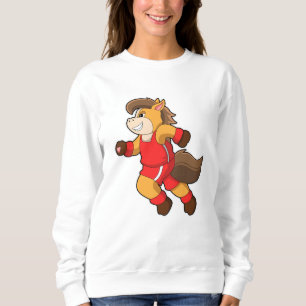 Pferd beim Laufen Sweatshirt