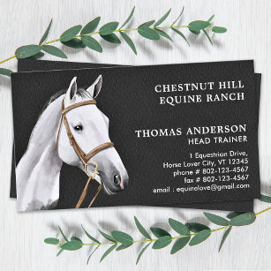 Pferd Berufliche Personalisierte Pferde Visitenkarte