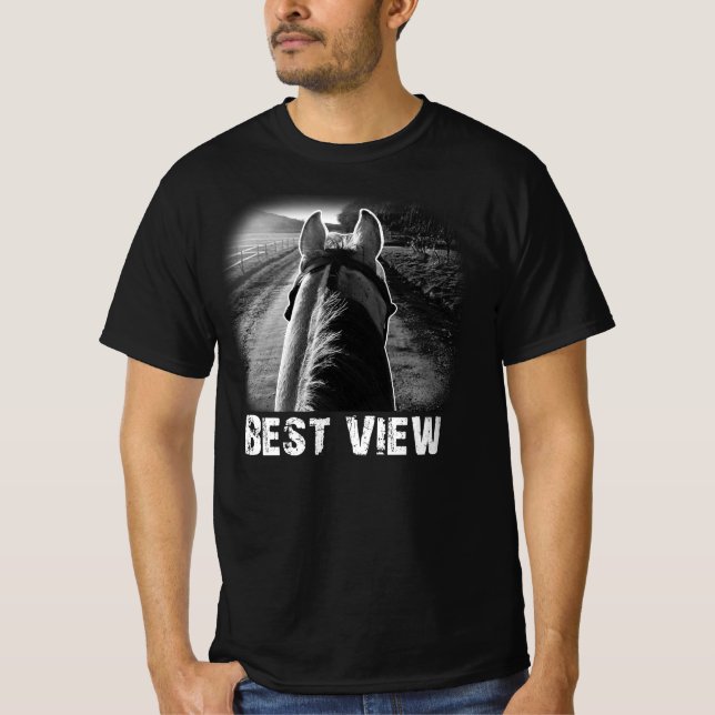 Pferd beste Aussicht von Pferdebackideen Geschenk  T-Shirt (Vorderseite)