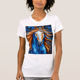 Pferd Buntglas T-Shirt