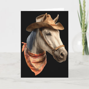 Pferd Cowboy Reitsport Reiten Lustige Grafik Karte