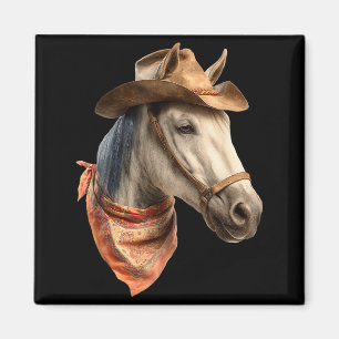 Pferd Cowboy Reitsport Reiten Lustige Grafik Magnet