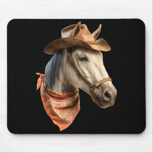 Pferd Cowboy Reitsport Reiten Lustige Grafik  Mousepad