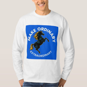 Pferd, das Motivation symbolisiert T-Shirt