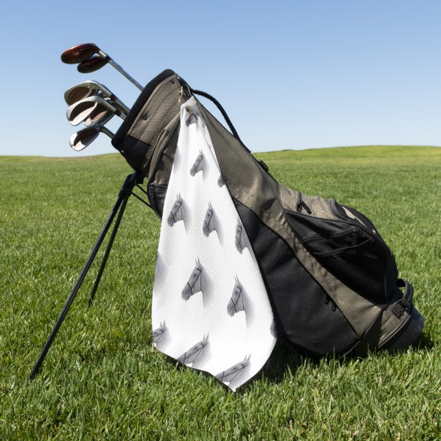 Pferd Design Golfhandtuch (Gras)