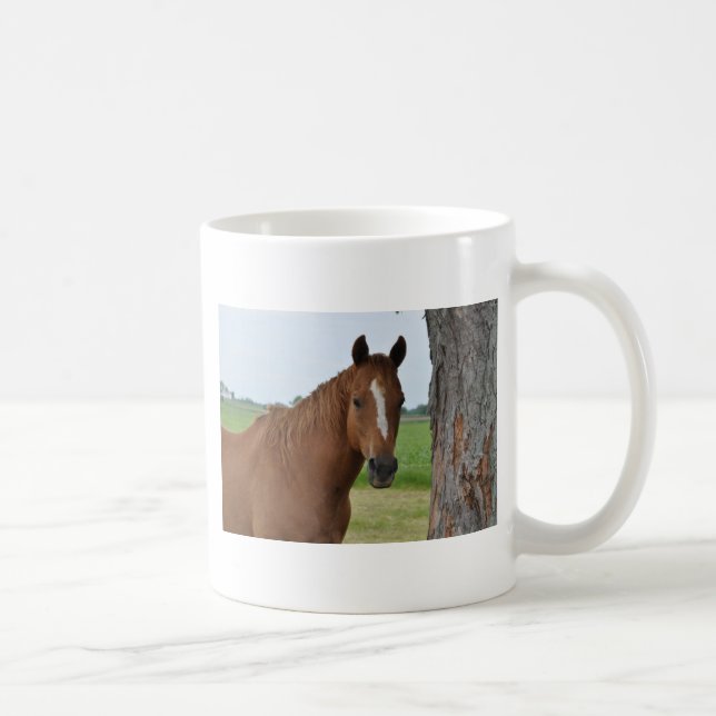 Pferd durch Baum Tasse (Rechts)
